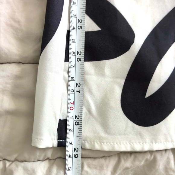 SHEIN Black and White Elastic Waist Wide-Leg Pants - Picture 9 of 10